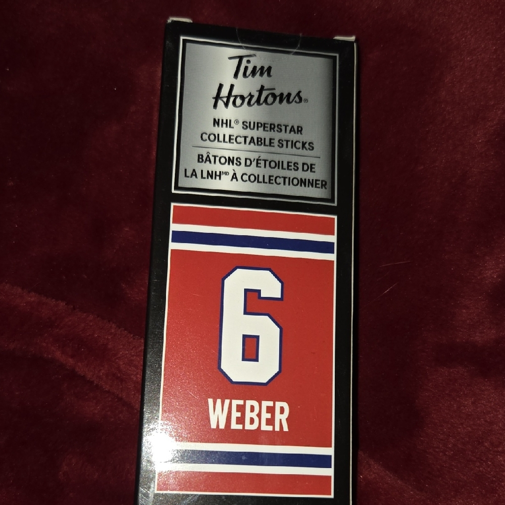 Tim Hortons NHL Collectable Stick Display - Red Weber #6